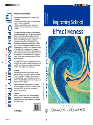 cover image of Improving School Effectiveness